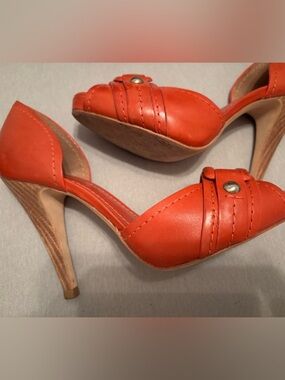 Bcbgmaxazria peep toe leather heels 7
SHOE SALE 30% off
